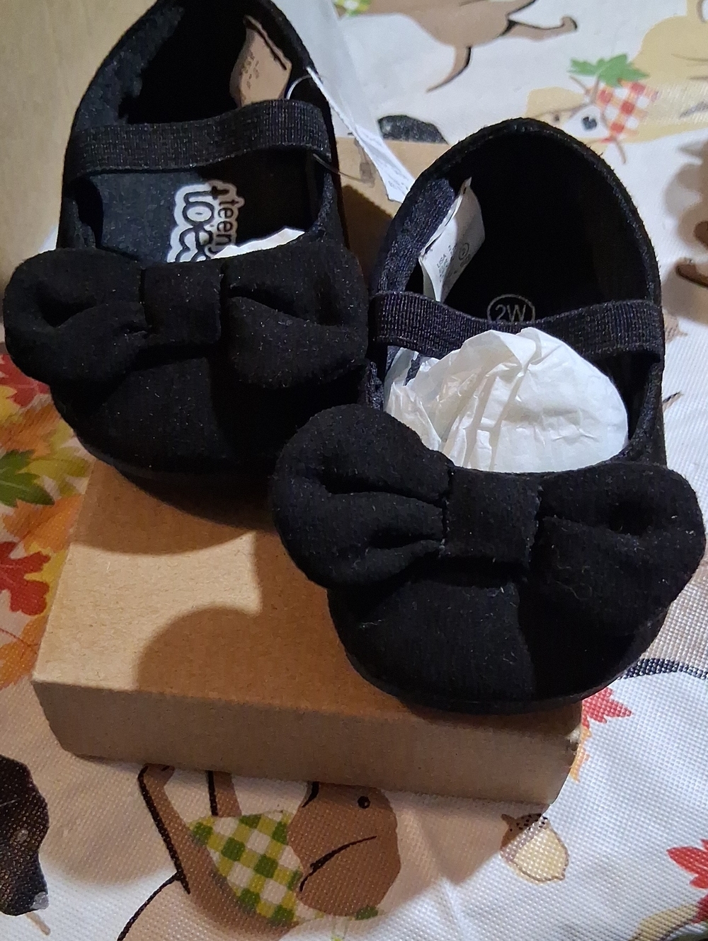 Kids Black Bow Mary Jane Shoes